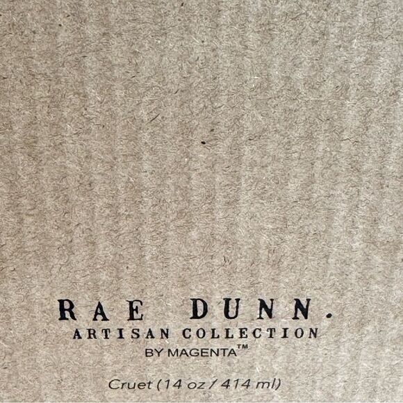 Rae Dunn Artisan Oil and Vinegar Cruet Set NIB - Picture 2 of 3